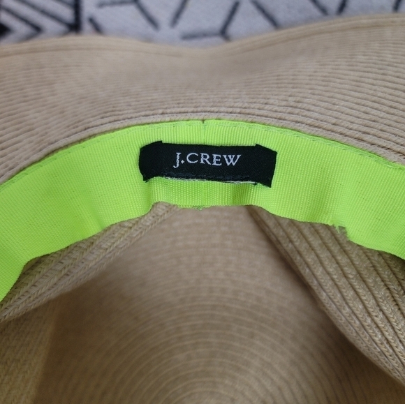 J.CREW WIDE BRIM PAPER STRAW HAT - Picture 7 of 11